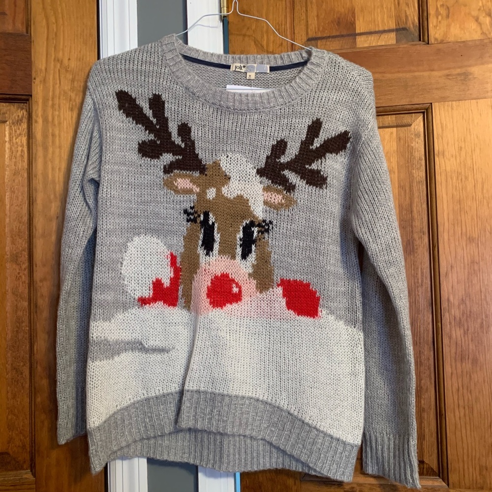 Reindeer Christmas Knit Sweater
